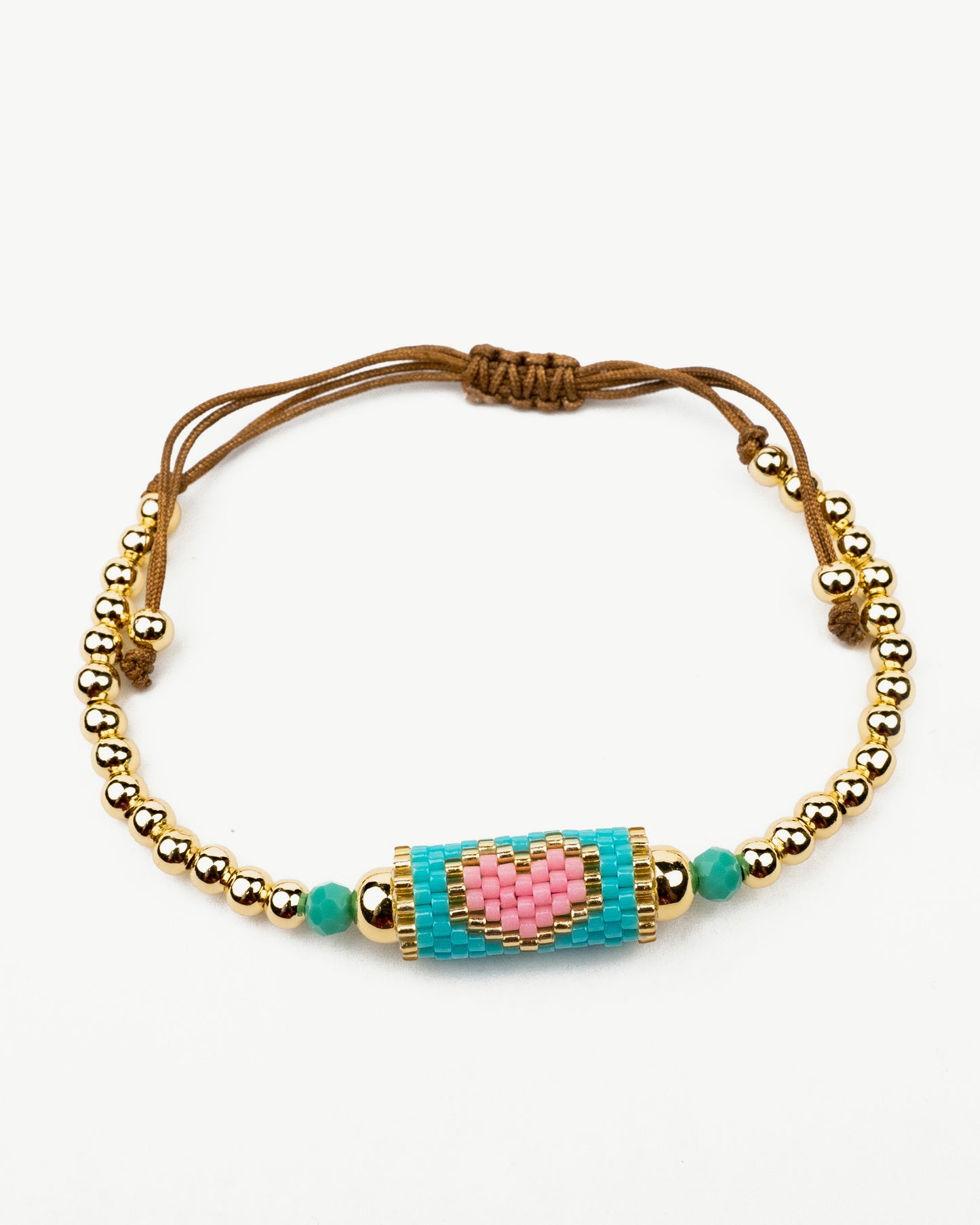 Pink Heart Charm Bracelet