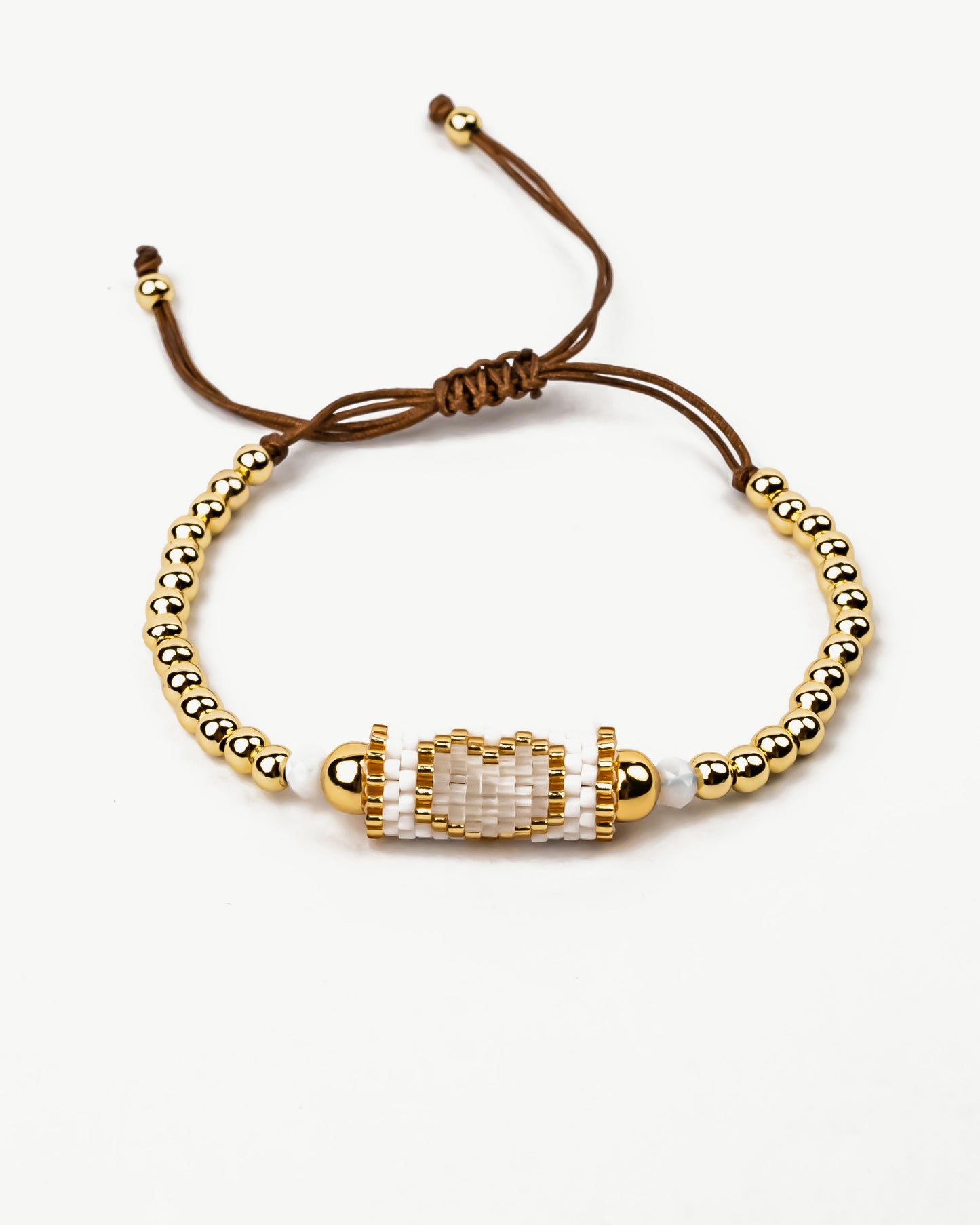 White Heart Charm Bracelet