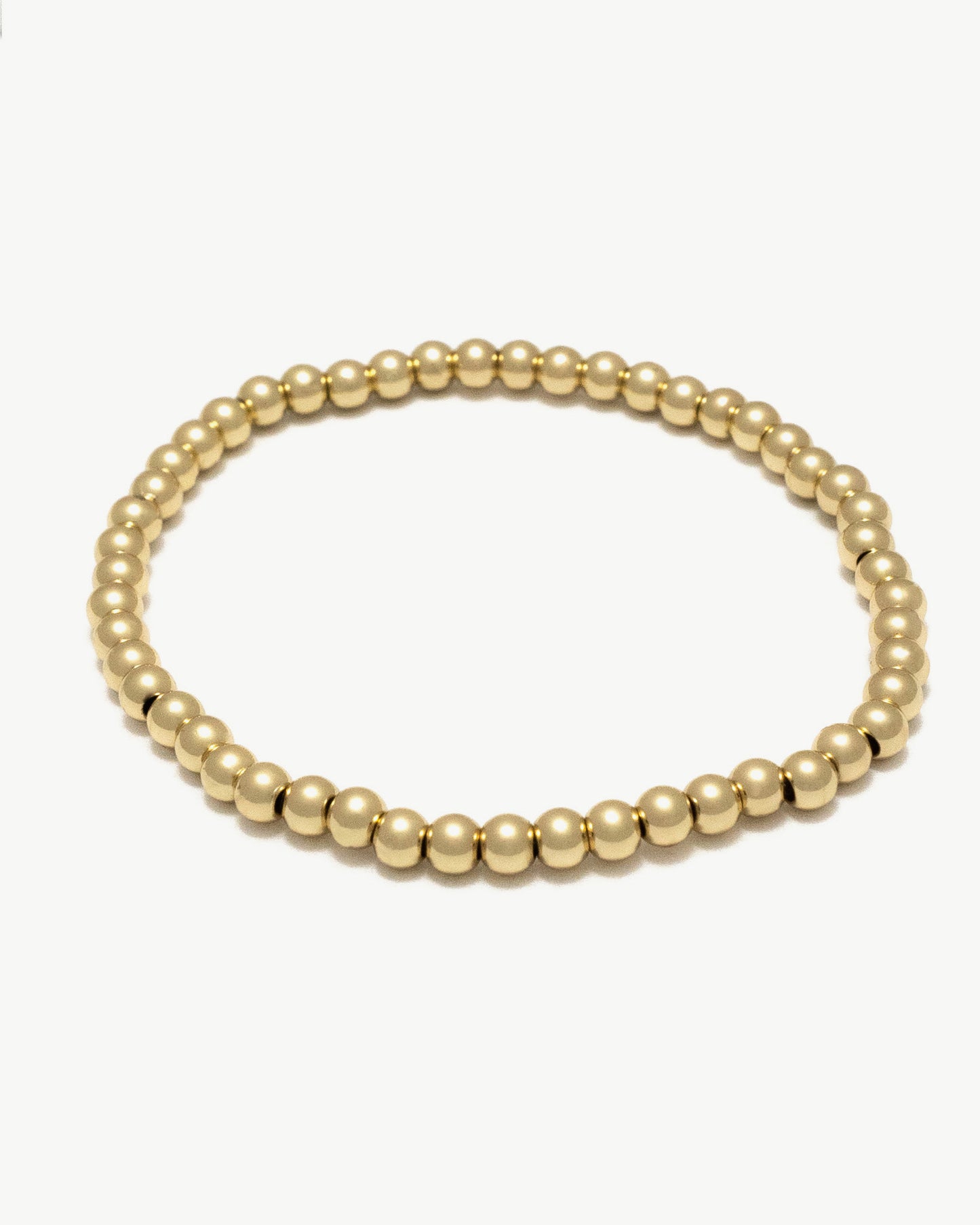 Gold Bead Bracelet (3mm)