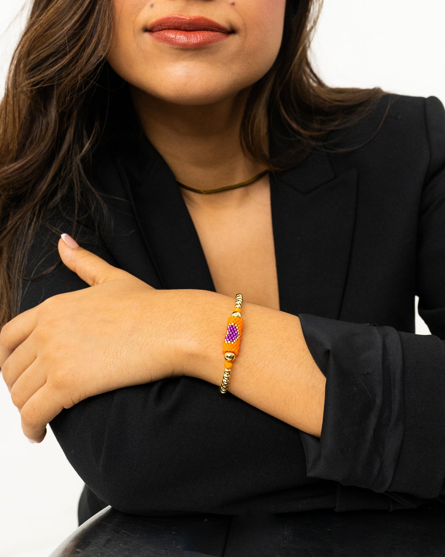 Purple Heart Charm Bracelet