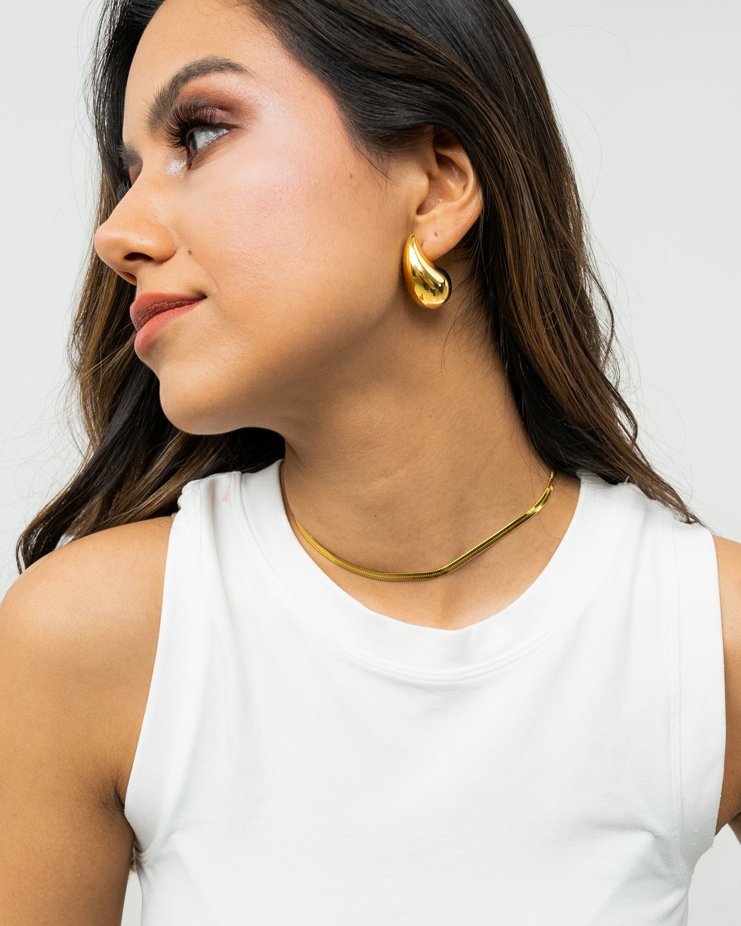 Flat Snake Chain Necklace