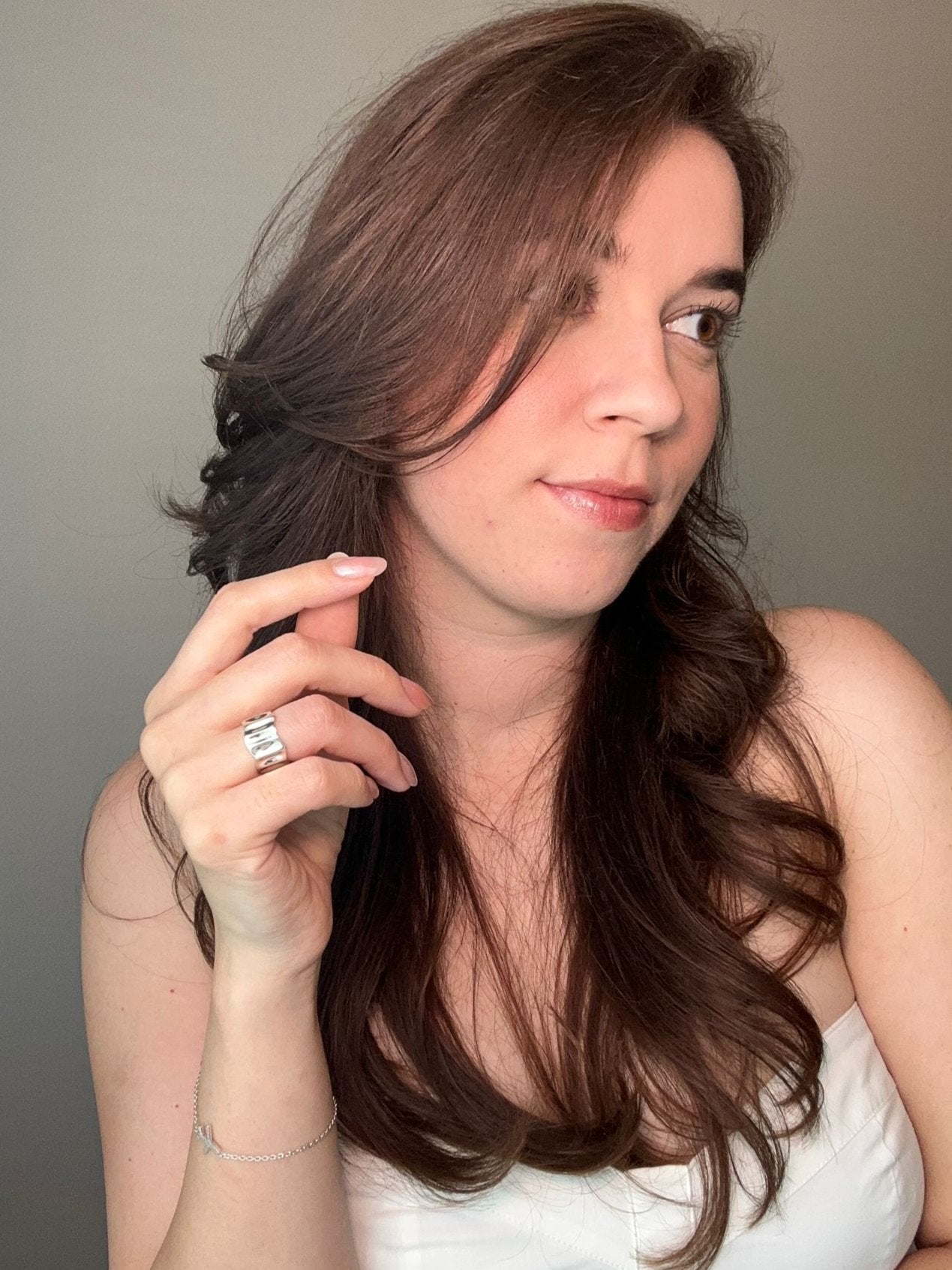 Ripple Sterling Silver Adjustable Ring